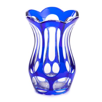 Cobalt-Colored Crystal Vase-FSD-1107264