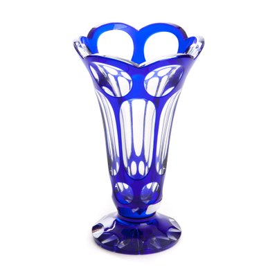 Cobalt-Colored Crystal Vase-FSD-1107262