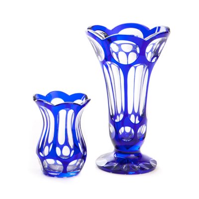 Cobalt-Colored Crystal Vase-FSD-1107262