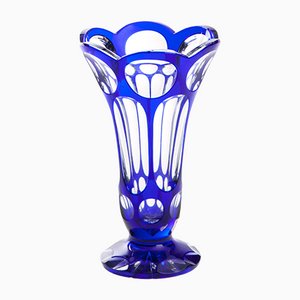 Cobalt-Colored Crystal Vase-FSD-1107262