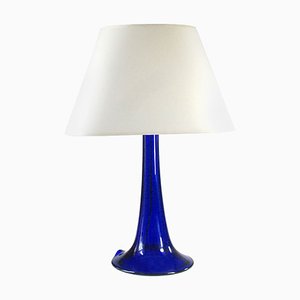 Cobalt Glass Table Lamp, 1960s-GIW-953360