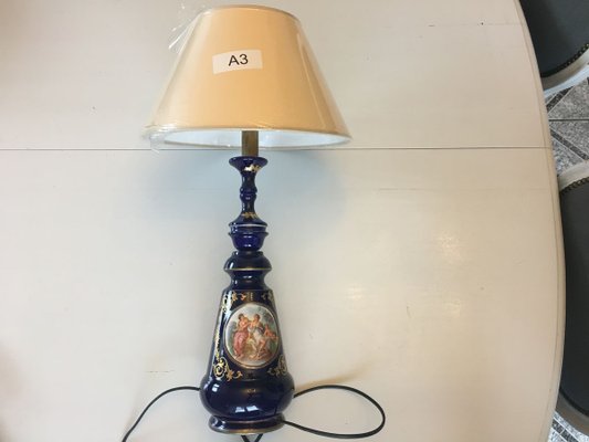 Cobalt Porcelain Table Lamp, 1980s-WQQ-776116