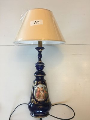 Cobalt Porcelain Table Lamp, 1980s-WQQ-776116