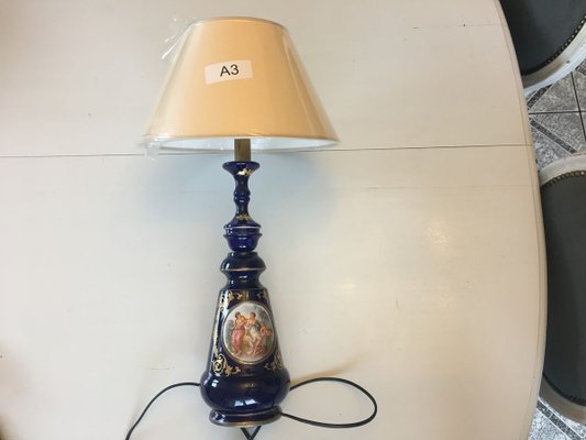 Cobalt Porcelain Table Lamp, 1980s-WQQ-776116