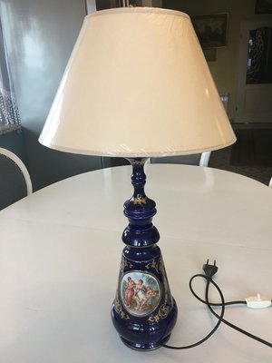 Cobalt Porcelain Table Lamp, 1980s-WQQ-776116