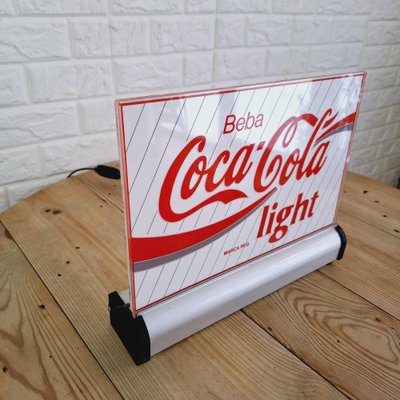 Coca Cola Light Luminous Advertising Sign, 1980s-FRB-1789670