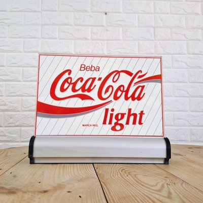 Coca Cola Light Luminous Advertising Sign, 1980s-FRB-1789670