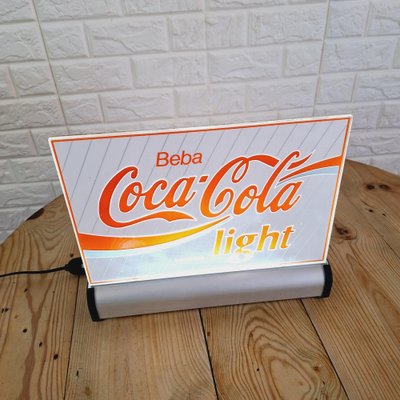 Coca Cola Light Luminous Advertising Sign, 1980s-FRB-1789670