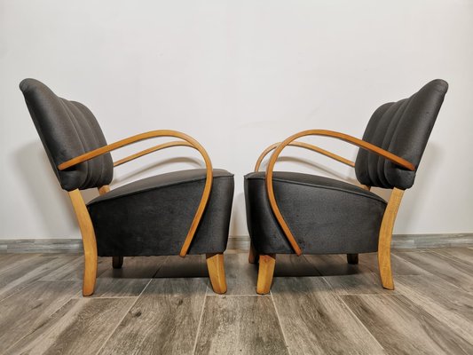 Cocktail Armchairs by Jindřich Halabala, 1950s, Set of 2-QJA-1730488