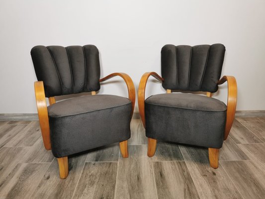 Cocktail Armchairs by Jindřich Halabala, 1950s, Set of 2-QJA-1730488