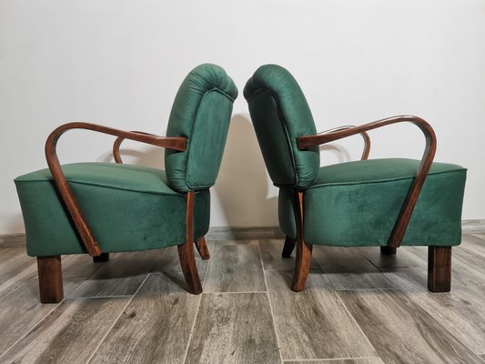 Cocktail Armchairs by Jindřich Halabala, 1950s, Set of 2-QJA-1731768