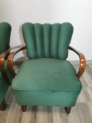 Cocktail Armchairs by Jindřich Halabala, 1950s, Set of 2-QJA-1731768