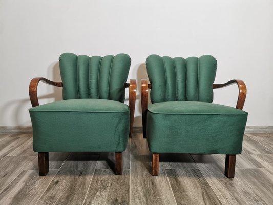 Cocktail Armchairs by Jindřich Halabala, 1950s, Set of 2-QJA-1731768