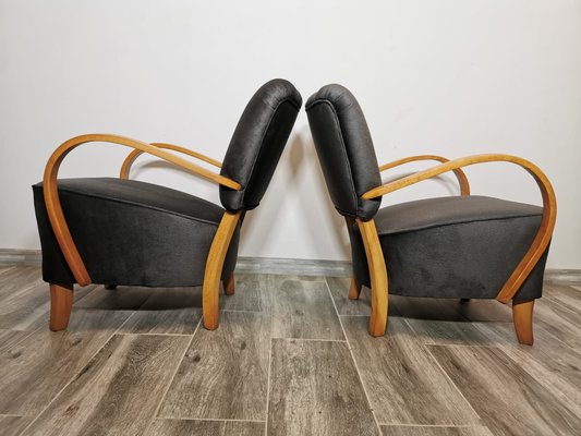 Cocktail Armchairs by Jindřich Halabala, 1950s, Set of 2-QJA-1730488