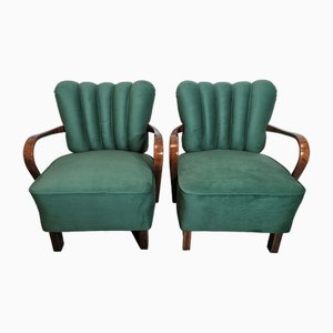 Cocktail Armchairs by Jindřich Halabala, 1950s, Set of 2-QJA-1731768