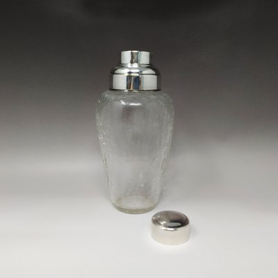 Cocktail Shaker in Crackle Glass, Italy, 1960s-QGR-961978