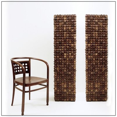 Coconut Mosaic Shell Plant Holders, Set of 2-NYF-2019248