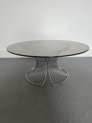 Coffe Table in Smoke Glass,1980s-JWH-1801379