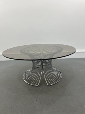 Coffe Table in Smoke Glass,1980s-JWH-1801379