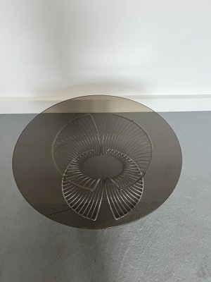 Coffe Table in Smoke Glass,1980s-JWH-1801379