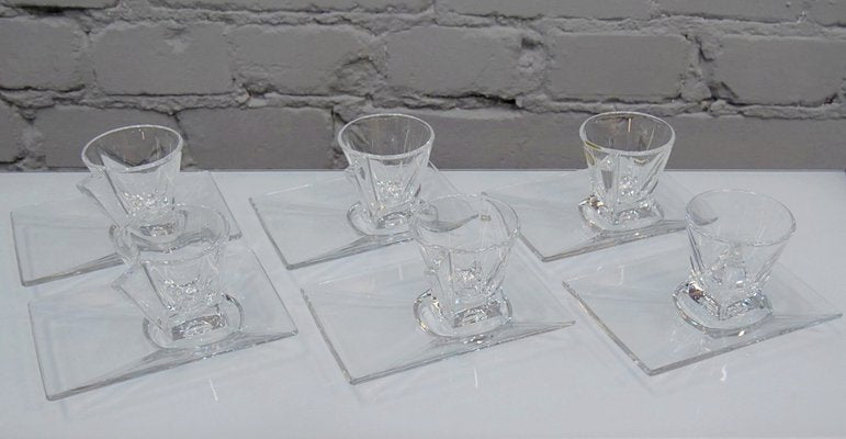 Coffee Cups & Plates from RCR Royal Crystal Rock, Italy, 1990s, Set of 12-QFD-1364365