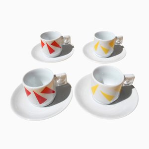 Coffee Cups & Saucers by Arnaldo Pomodoro for IPA, 1990s, Set of 8-EI-305284