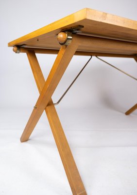 Coffee / Dining Table in Light Wood by Mogens Koch, 1960s-UY-911713