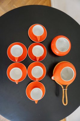 Coffee Set by János Török for Zsolnay Porcelain Manufactory, 1960s, Set of 16-HYJ-668990