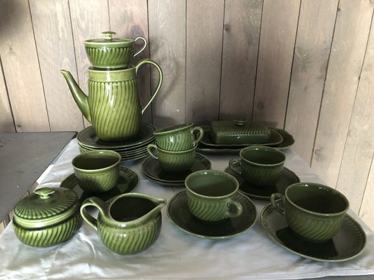 Coffee Set from Boch Frères, 1950s, Set of 18-QJM-829830