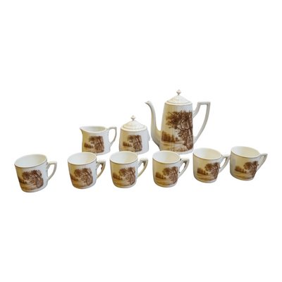 Coffee Set in Porcelain, Set of 9-GEL-1223737