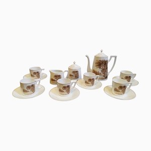 Coffee Set in Porcelain, Set of 9-GEL-1223737