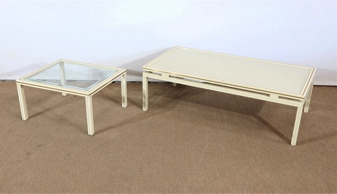 Coffee Table and Sofa End by Pierre Vandel, 1970s, Set of 2-RVK-1386714