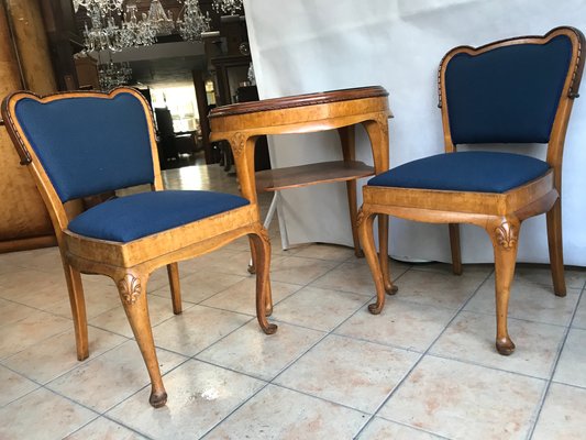 Coffee Table & Chairs, 1950s, Set of 3-WQQ-1144131