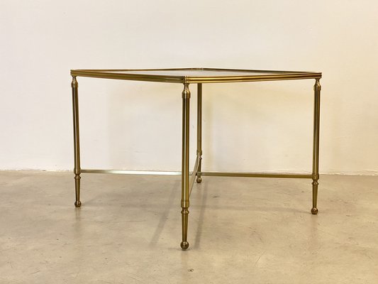 Coffee Table in Brass and Glass, 1970s-NPC-1798160