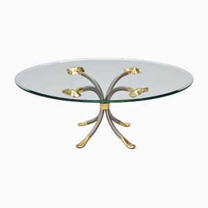 Coffee Table in Brass and Iron by Manfred Bredohl, Germany, 1970s-BXV-1796640