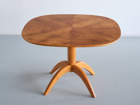 Coffee Table in Burl Wood by Bertil Söderberg for Svensk Hemslöjd, Sweden, 1930s-FMT-1748790