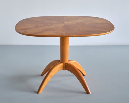 Coffee Table in Burl Wood by Bertil Söderberg for Svensk Hemslöjd, Sweden, 1930s-FMT-1748790