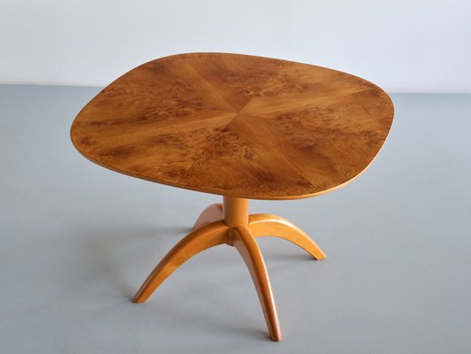 Coffee Table in Burl Wood by Bertil Söderberg for Svensk Hemslöjd, Sweden, 1930s-FMT-1748790