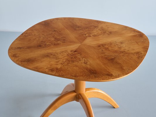 Coffee Table in Burl Wood by Bertil Söderberg for Svensk Hemslöjd, Sweden, 1930s-FMT-1748790