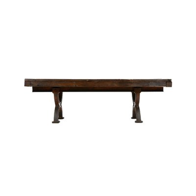 Coffee Table in Cast Iron and Wood-NQ-1124740