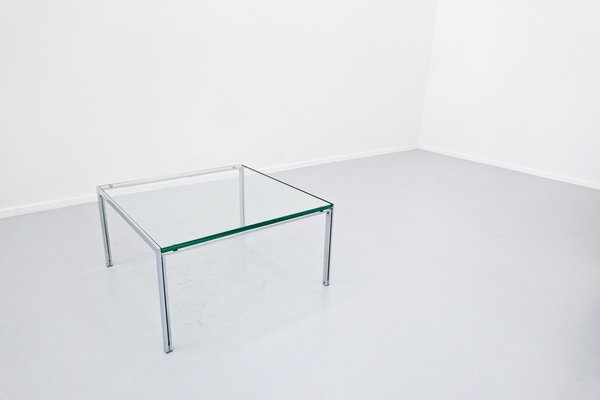 Coffee Table in Chrome and Glass, 1960s-FGA-923990