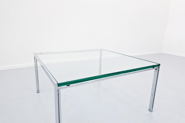 Coffee Table in Chrome and Glass, 1960s-FGA-923990