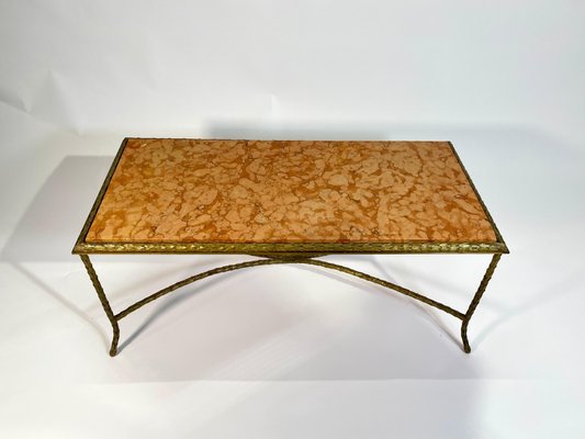 Coffee Table in Gilt Bronze by Maison Baguès, 1950s-NJJ-1820441