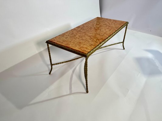 Coffee Table in Gilt Bronze by Maison Baguès, 1950s-NJJ-1820441