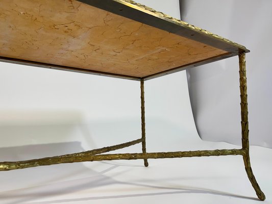 Coffee Table in Gilt Bronze by Maison Baguès, 1950s-NJJ-1820441