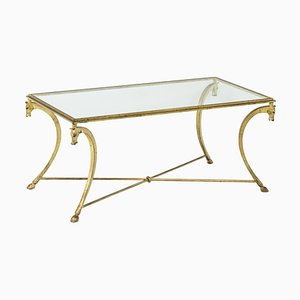 Coffee Table in Gilt Iron from Maison Ramsay, 1950s-CEJ-911797