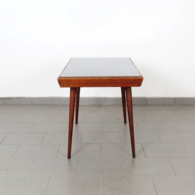 Coffee Table in Oak and Coloured Glass-JUN-1811985