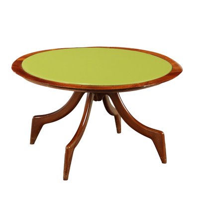 Coffee Table in Painted Beech and Glass, 1950s-VMM-1736165