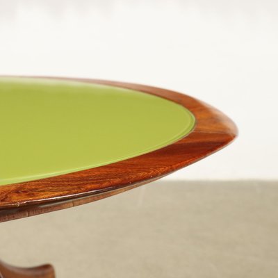 Coffee Table in Painted Beech and Glass, 1950s-VMM-1736165