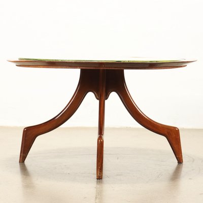 Coffee Table in Painted Beech and Glass, 1950s-VMM-1736165